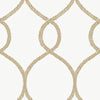 Kravet Design - W3722-4 White | Kravet Design | Ronald Redding |Tone On Tone Wallcovering Print