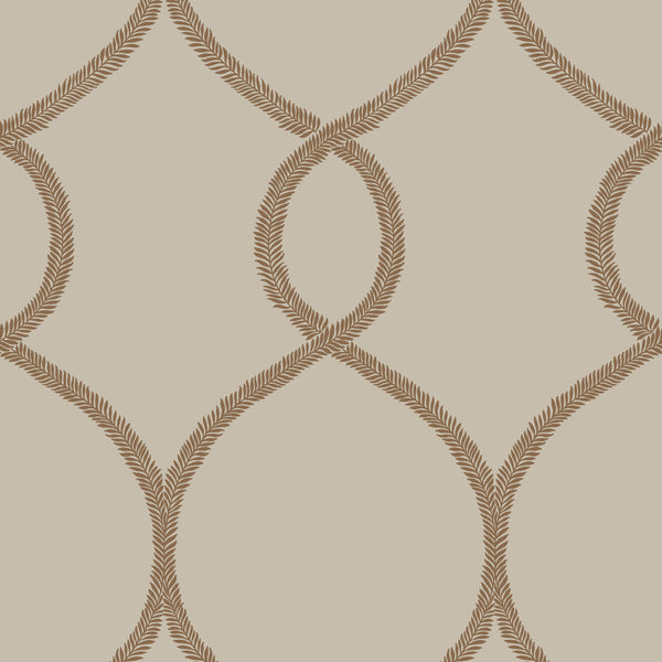 W3722-6 Beige | Kravet Design | Ronald Redding |Tone On Tone Wallcovering Print