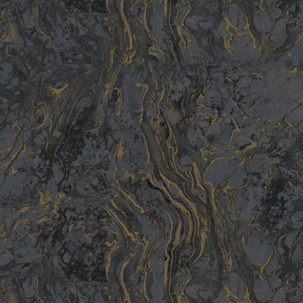 W3724-8 Black | Kravet Design | Ronald Redding |Modern Wallcovering Print