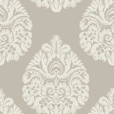 Kravet Design - W3726-16 Beige | Kravet Design | Ronald Redding |Damask Wallcovering Print