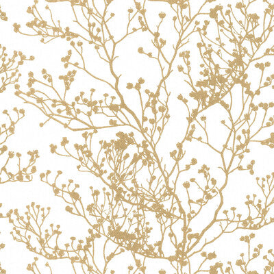 W3728-4 Gold | Kravet Design | Ronald Redding | Botanical & Floral Wallcovering Print