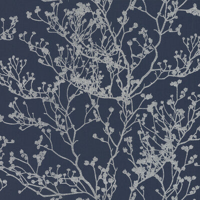 Kravet Design - W3728-50 Dark Blue | Kravet Design | Ronald Redding | Botanical & Floral Wallcovering Print