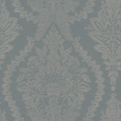 Kravet Design - W3729-5 Blue | Kravet Design | Ronald Redding |Damask Wallcovering Print