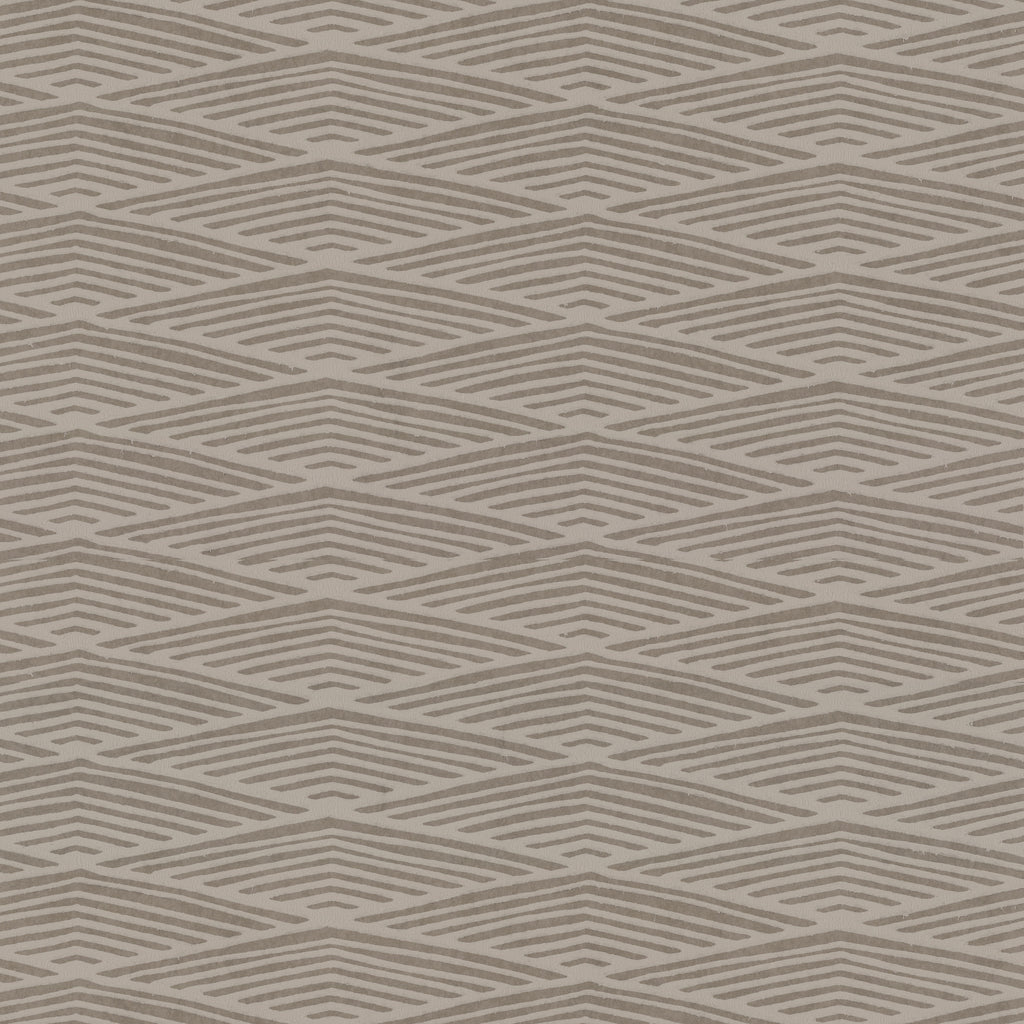 W3730-6 Grey | Kravet Design | Ronald Redding |Geometric Wallcovering Print