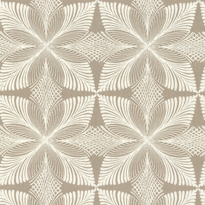 Kravet Design - W3734-1116 Taupe | Kravet Design | Ronald Redding | Botanical & Floral Wallcovering Print