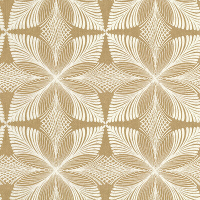 W3734-4 Gold | Kravet Design | Ronald Redding | Botanical & Floral Wallcovering Print