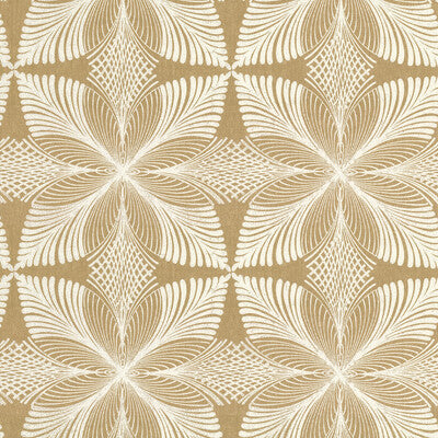 W3734-4 Gold | Kravet Design | Ronald Redding | Botanical & Floral Wallcovering Print