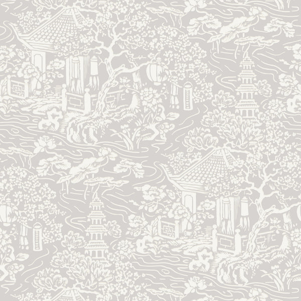 Kravet Design - W3742-11 Grey Wallcovering | Kravet
