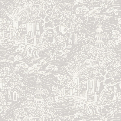 Kravet Design - W3742-11 Grey | Kravet Design | Ronald Redding |Chinoiserie Wallcovering Print
