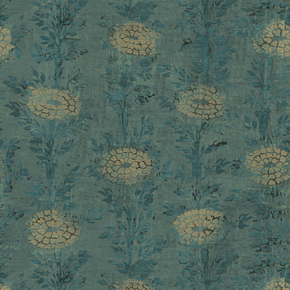 Kravet Design - W3743-35 Teal Wallcovering | Kravet