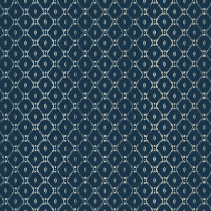 W3744-5 Blue | Kravet Design | Ronald Redding |Geometric Wallcovering Print