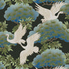 W3751-8 Black | Kravet Design | Ronald Redding | Flora & Fauna Wallcovering Print