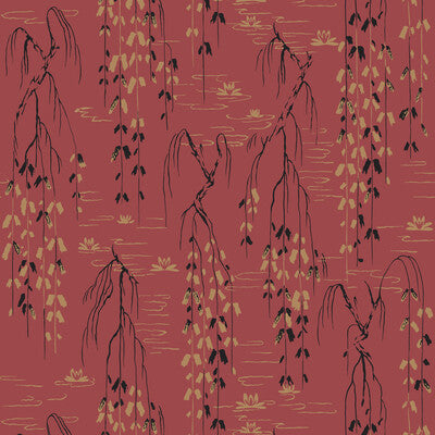 Kravet Design - W3754-19 Red | Kravet Design | Ronald Redding | Botanical & Floral Wallcovering Print