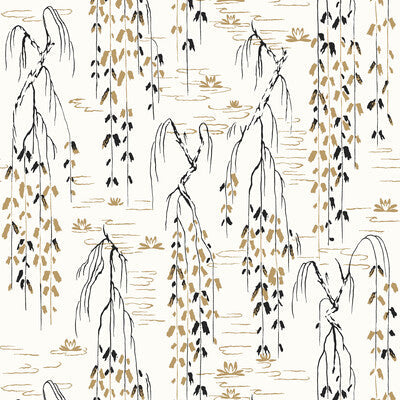 Kravet Design - W3754-81 White | Kravet Design | Ronald Redding | Botanical & Floral Wallcovering Print