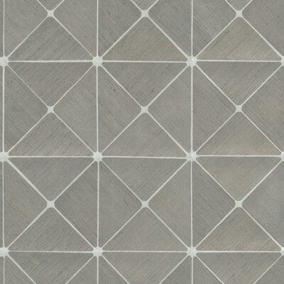 Kravet Design - W3757-1101 Grey | Kravet Design |Geometric Wallcovering Print