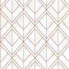 Kravet Design - W3758-12 Orange | Kravet Design |Geometric Wallcovering Print