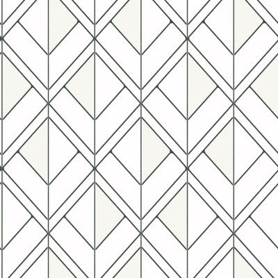Kravet Design - W3758-81 White | Kravet Design |Geometric Wallcovering Print