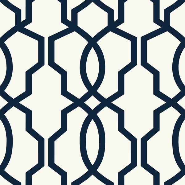 Kravet Design - W3760-50 Dark Blue Wallcovering | Kravet