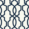 Kravet Design - W3760-50 Dark Blue | Kravet Design |Geometric Wallcovering Print