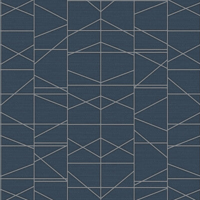 Kravet Design - W3762-5 Silver | Kravet Design |Geometric Wallcovering Print