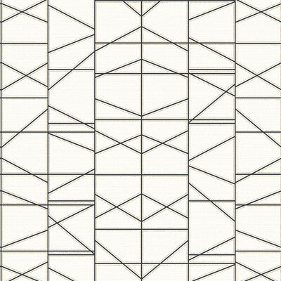 Kravet Design - W3762-81 Black | Kravet Design |Geometric Wallcovering Print