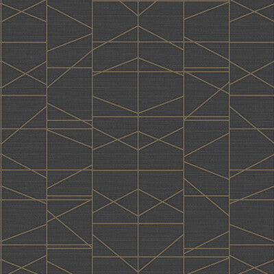 W3762-8 Gold | Kravet Design |Geometric Wallcovering Print