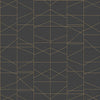 Kravet Design - W3762-8 Gold | Kravet Design |Geometric Wallcovering Print