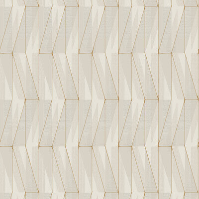 Kravet Design - W3763-11 Grey | Kravet Design |Geometric Wallcovering Print