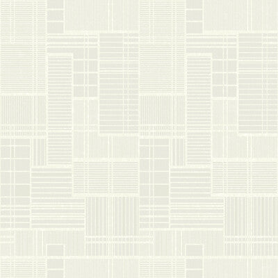 Kravet Design - W3766-101 White | Kravet Design |Geometric Wallcovering Print