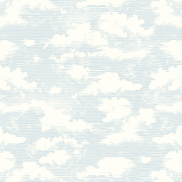 W3771-5 Blue | Kravet Design |Modern Wallcovering Print