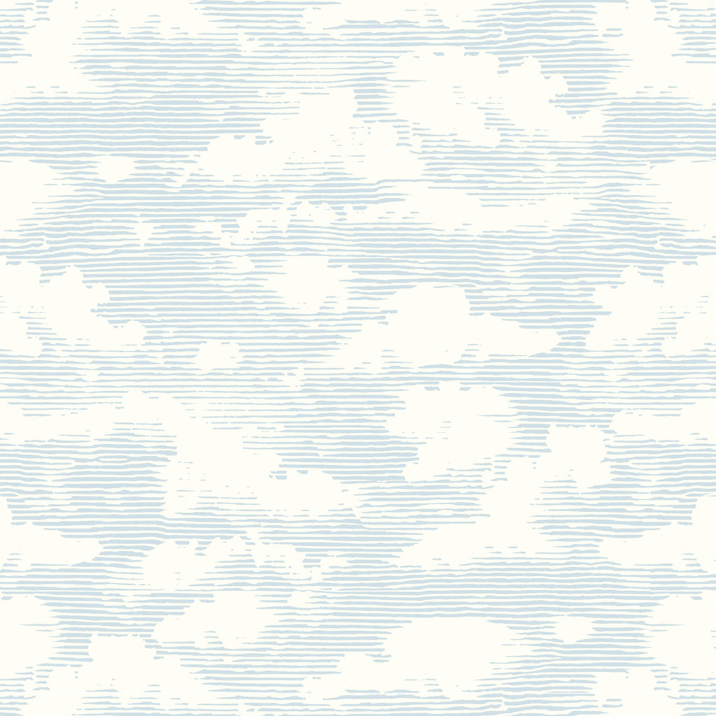 W3771-5 Blue | Kravet Design |Modern Wallcovering Print