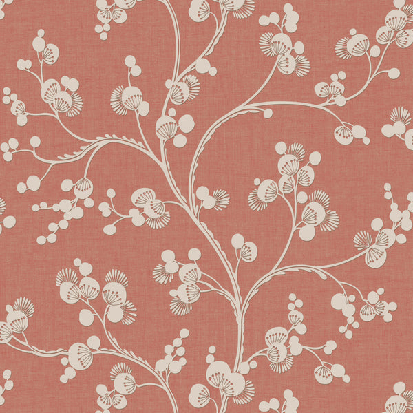 Kravet Design - W3772-12 Orange Wallcovering | Kravet