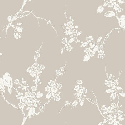 Kravet Design - W3773-106 Taupe | Kravet Design | Flora & Fauna Wallcovering Print