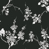 W3773-8 Black | Kravet Design | Flora & Fauna Wallcovering Print