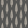 W3775-8 Charcoal | Kravet Design | Botanical & Floral Wallcovering Print