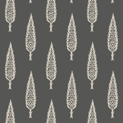 W3775-8 Charcoal | Kravet Design | Botanical & Floral Wallcovering Print
