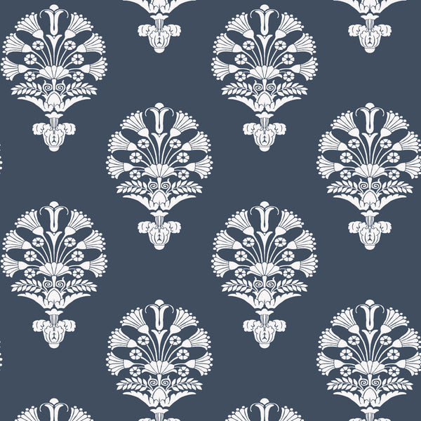 Kravet Design - W3778-50 Dark Blue Wallcovering | Kravet