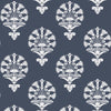 Kravet Design - W3778-50 Dark Blue | Kravet Design | Botanical & Floral Wallcovering Print