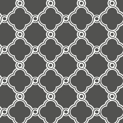 Kravet Design - W3779-21 Grey | Kravet Design | Lattice/Scrollwork Wallcovering Print