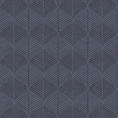 Kravet Design - W3780-50 Dark Blue | Kravet Design |Geometric Wallcovering Print