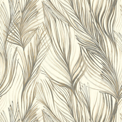 Kravet Design - W3790-11 Grey | Kravet Design | Candice Olson Collection | Botanical & Floral Wallcovering Print