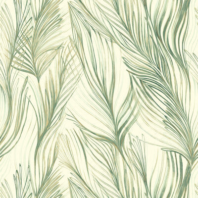 Kravet Design - W3790-3 Green | Kravet Design | Candice Olson Collection | Botanical & Floral Wallcovering Print