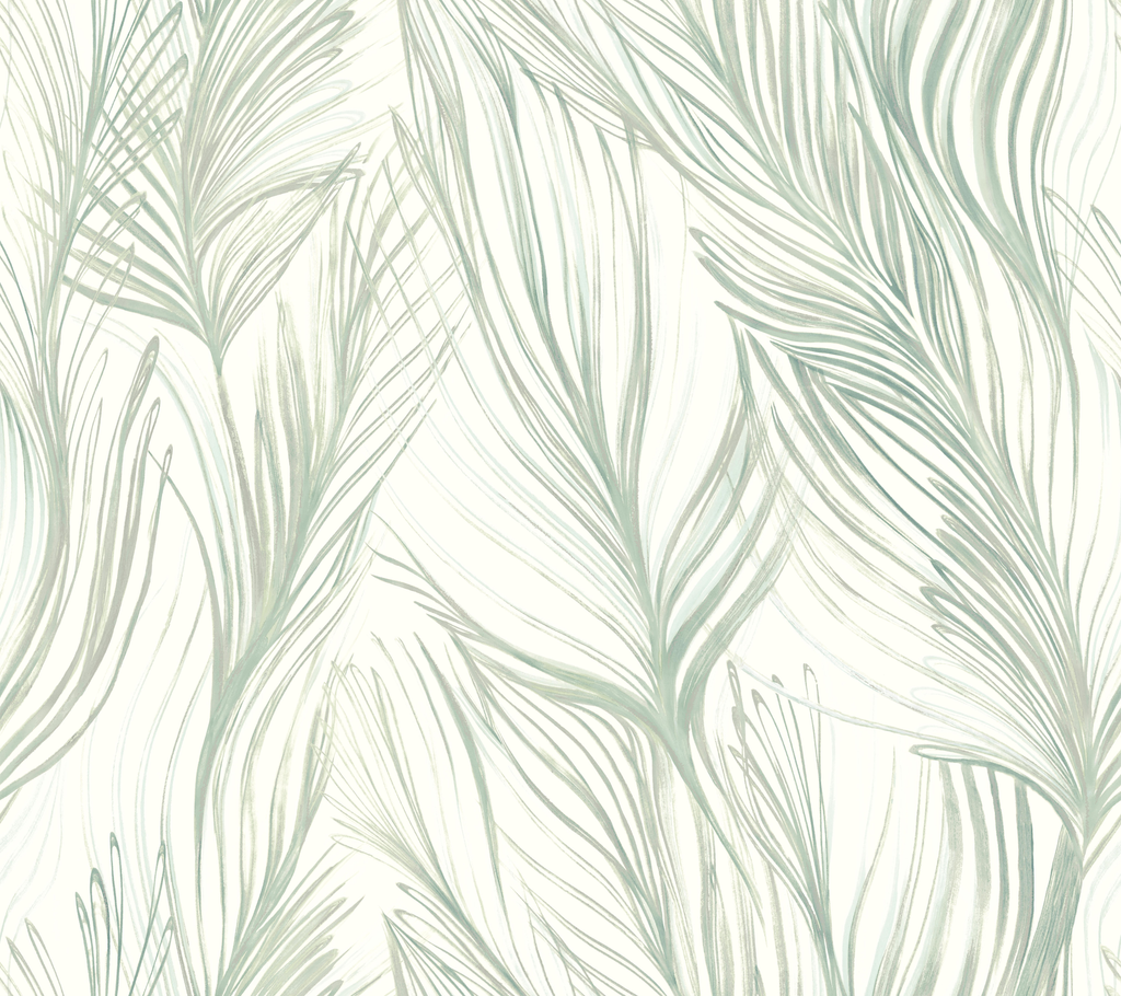 W3790-5 Blue | Kravet Design | Candice Olson Collection | Botanical & Floral Wallcovering Print