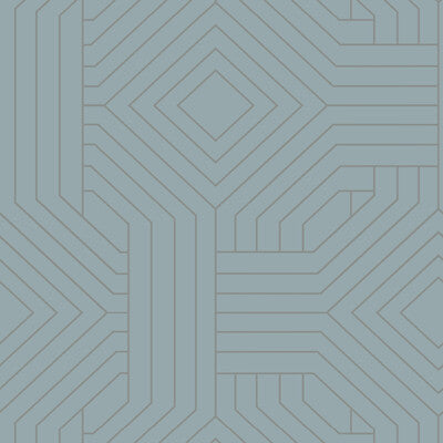 Kravet Design - W3798-5 Spa | Kravet Design | Candice Olson Collection |Geometric Wallcovering Print