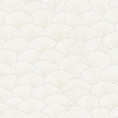 Kravet Design - W3802-101 White | Kravet Design | Candice Olson Collection |Chinoiserie Botanical & Floral Wallcovering Print