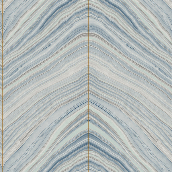 W3803-5 Blue | Kravet Design | Candice Olson Collection |Modern Wallcovering Print