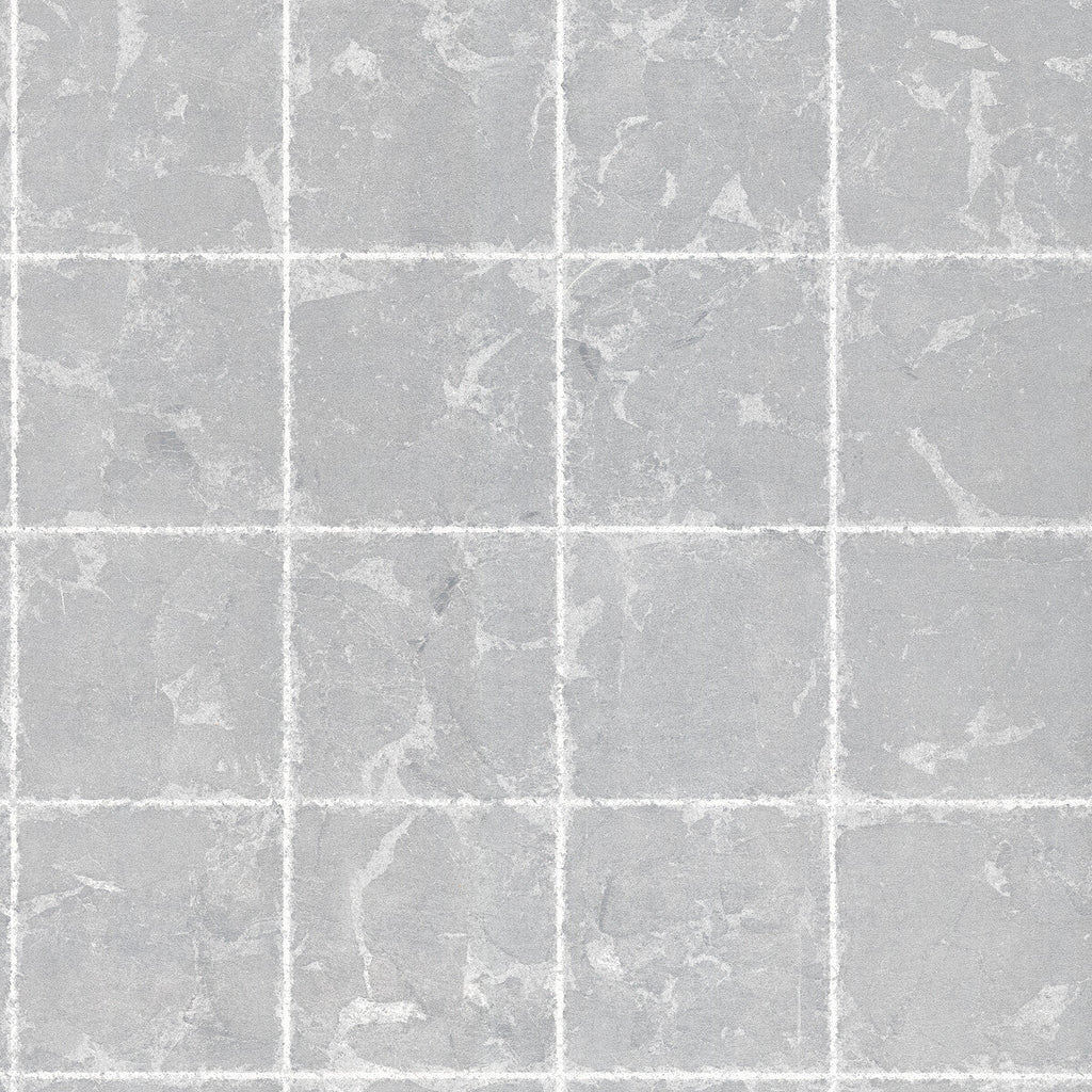 Kravet Design - W3819-11 Silver | Kravet Design | Ronald Redding |Geometric Metallic Wallcovering Print