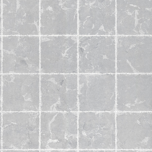 Kravet Design - W3819-11 Silver | Kravet Design | Ronald Redding |Geometric Metallic Wallcovering Print