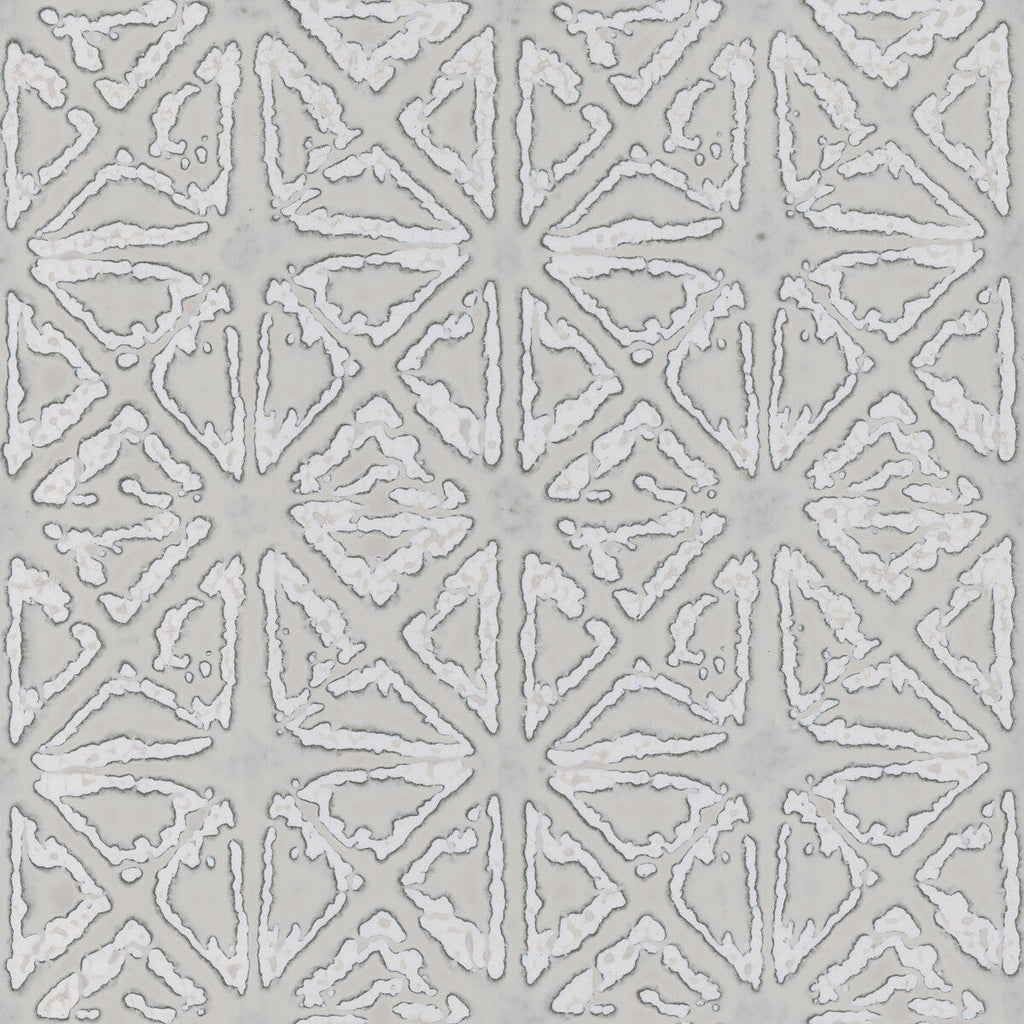 Kravet Design - W3820-16 Silver | Kravet Design | Ronald Redding |Modern Metallic Wallcovering Print
