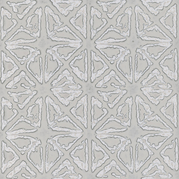 Kravet Design - W3820-16 Silver | Kravet Design | Ronald Redding |Modern Metallic Wallcovering Print